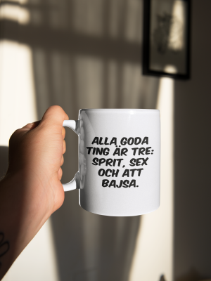 Mugg - "Alla goda ting är tre..."